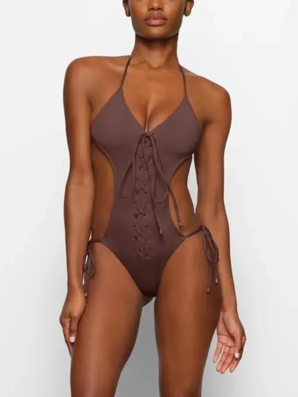 NWT Skims Swim Lace Up Monokini - Size XL